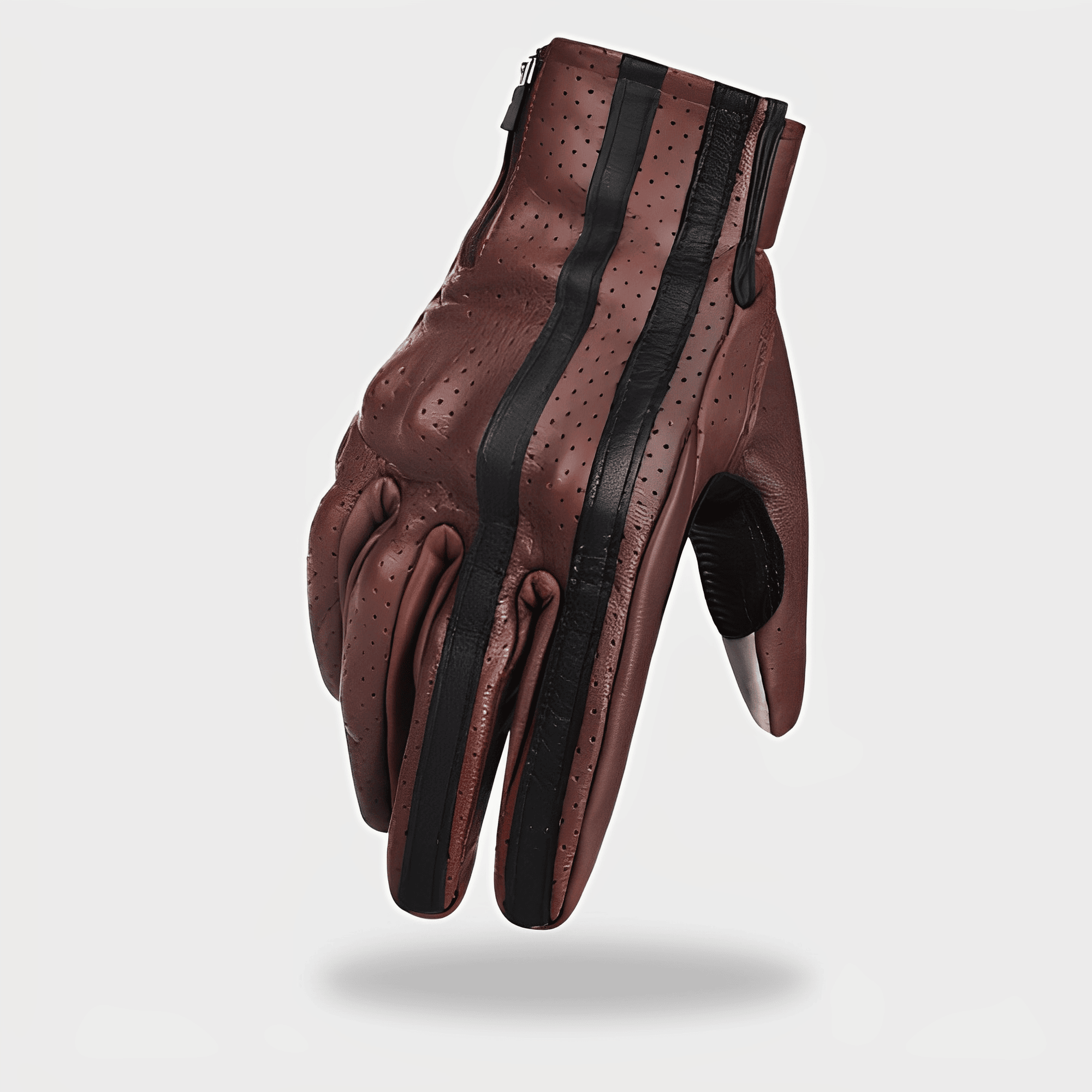 Gants Moto Cuir Vintage Tactiles