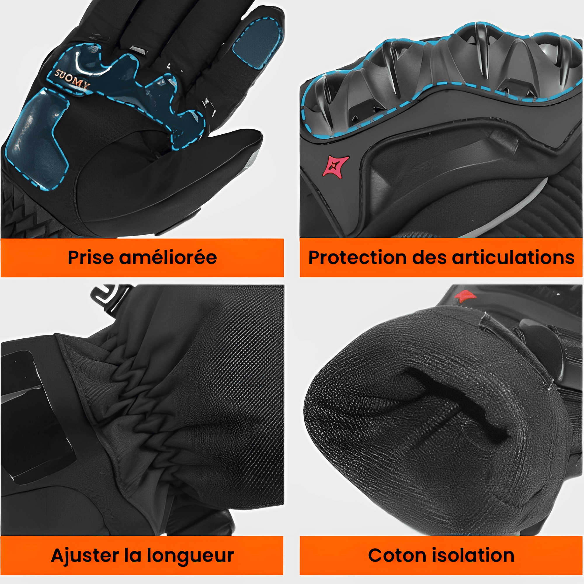 Gants Moto Hiver Tactiles | ArcticGuard™