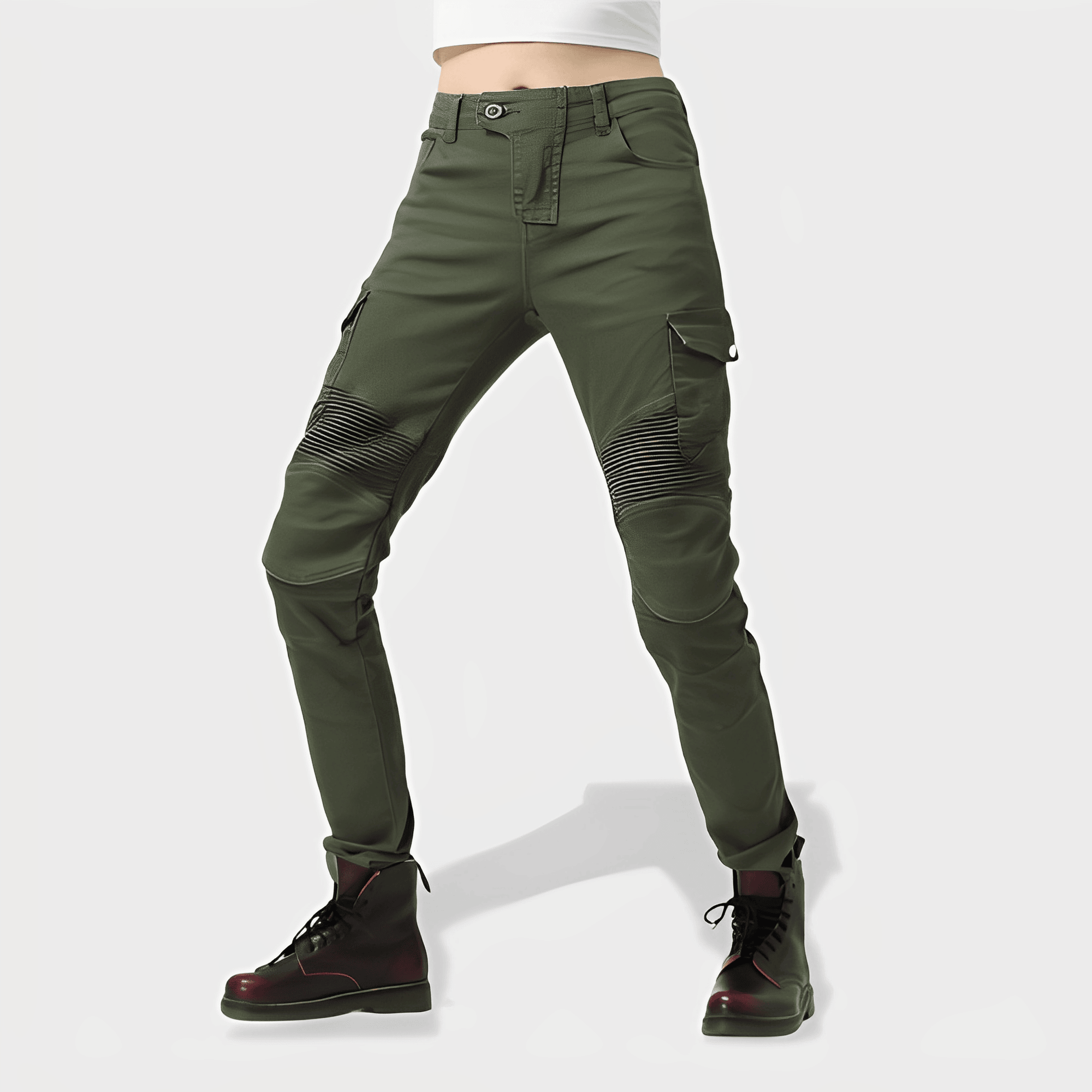 Jean Moto Femme Vert | ArmorX™