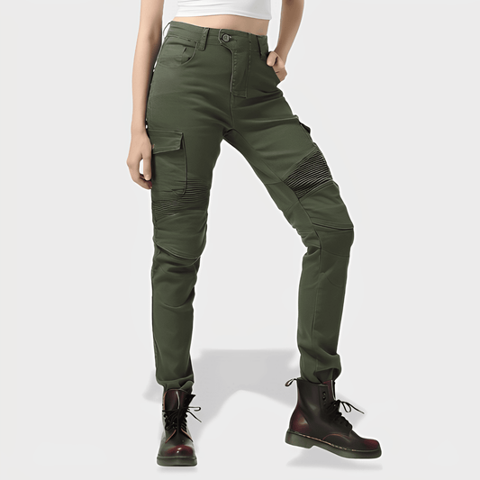 Jean Moto Femme Vert | ArmorX™