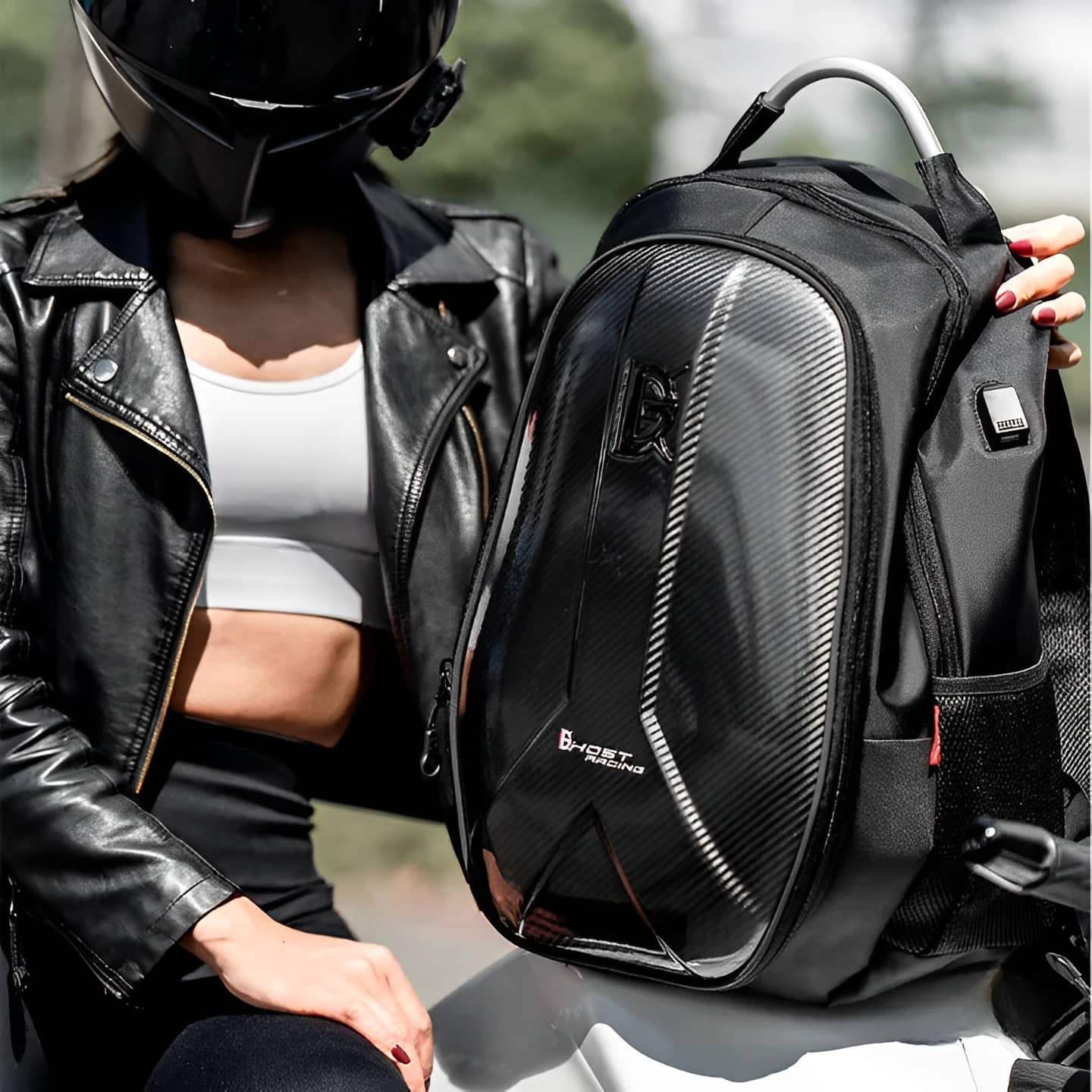 Sac à Dos Moto Carbone | CarbonRider™